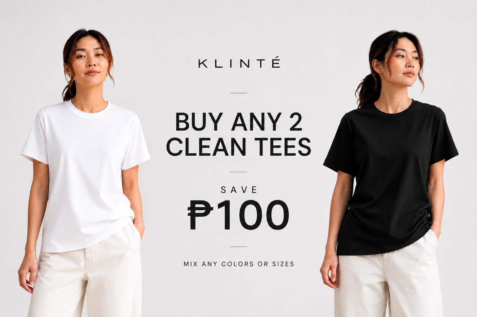 Women's Clean Tee, Antimicrobial Cotton Everyday T Shirt for Women, Soft Breathable Regular Fit Crew Neck Tee