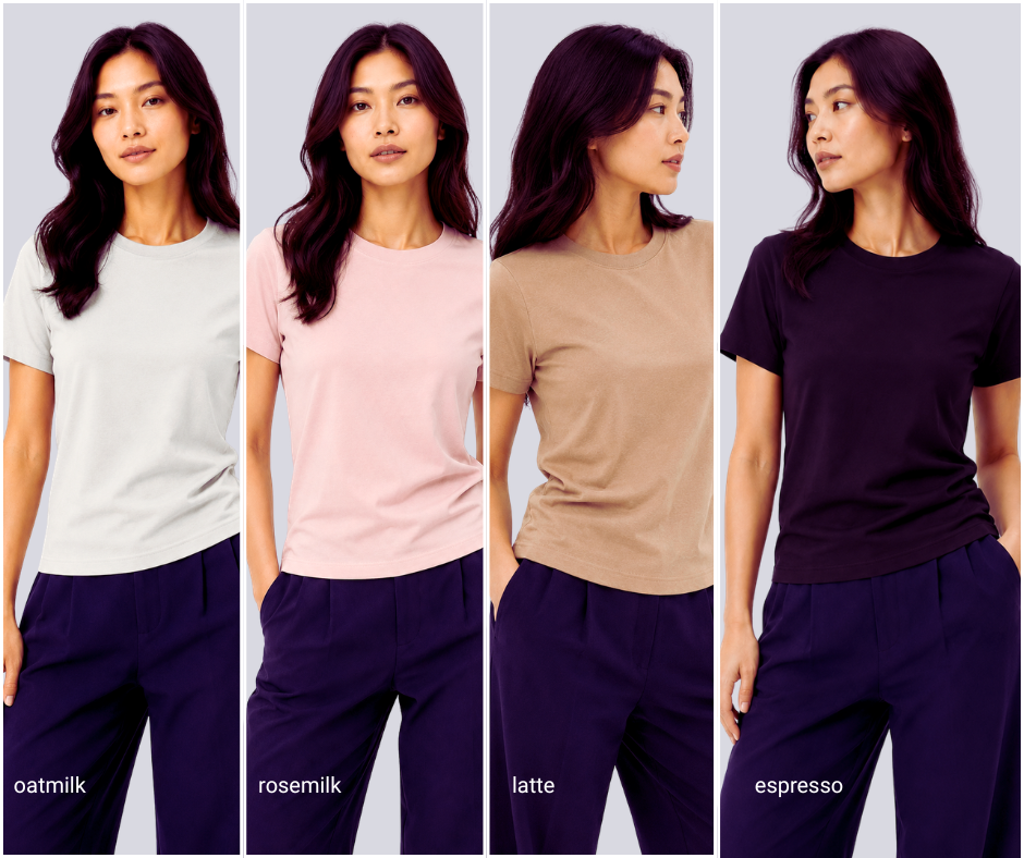 Women's Everyday Tee | Soft Relaxed Fit Crew Neck Short Sleeves T Shirt