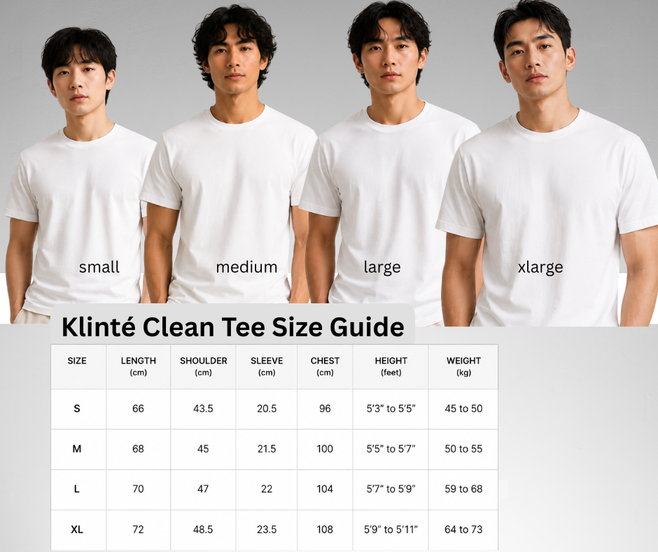 Men's Clean Tee, Antimicrobial 100% Cotton Everyday T Shirt for Men, Breathable Regular Fit Crew Neck Tee