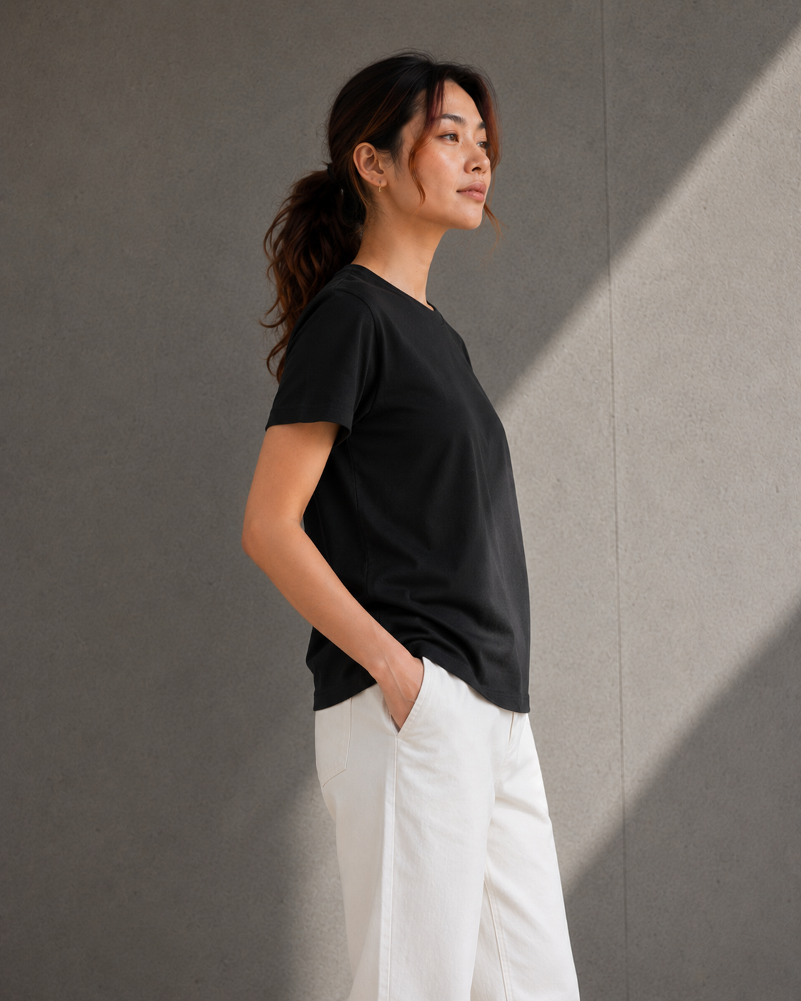 Women's Clean Tee, Antimicrobial Cotton Everyday T Shirt for Women, Soft Breathable Regular Fit Crew Neck Tee